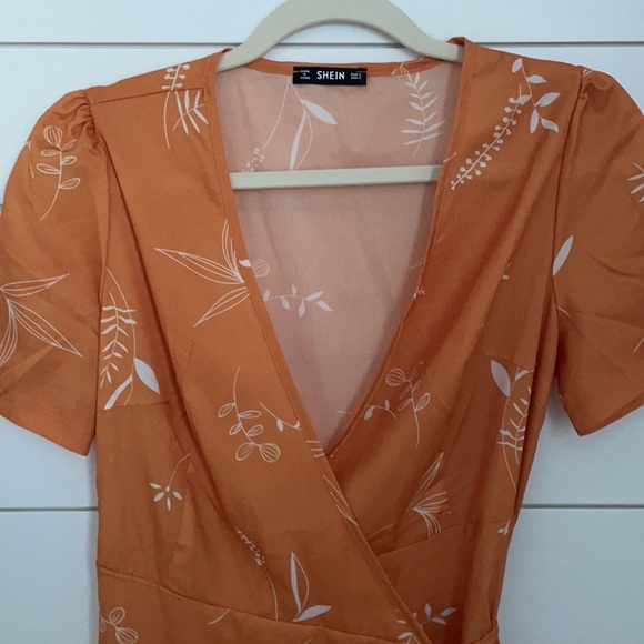 SHEIN Midi Wrap Dress - Picture 2 of 5